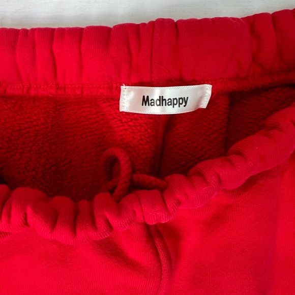 Madhappy red ladies size large jogger sweatpants NEW with tiny callout* - Picture 4 of 12